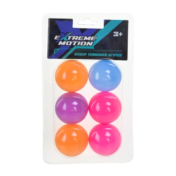 М'ячі  для тенісу TB2616 матеріал PP, 6 шт