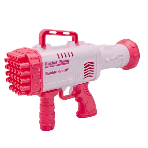 Генератор мильних бульбашок Бластер 009(Pink) 1 ємність з мильною рідиною та тарілочка