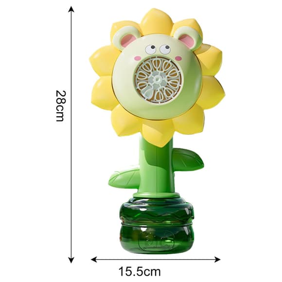 Мильні бульбашки Flower Bubble Machine BJC-5A(Bear-Yellow) зі світлом