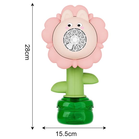 Мильні бульбашки Flower Bubble Machine BJC-5A(Bunny-Pink) зі світлом