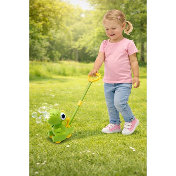 Мильні бульбашки-каталочка "Динозаврик" BJC-A(Green) зі світлом