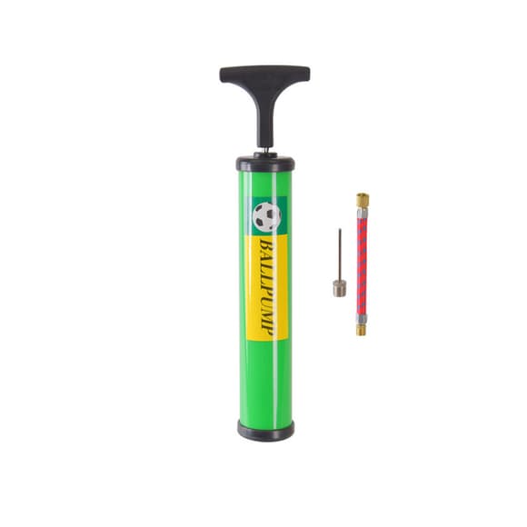 Ручний насос для м'ячів N41504(Green) 25 см, голка для накачування та гнучкий шланг
