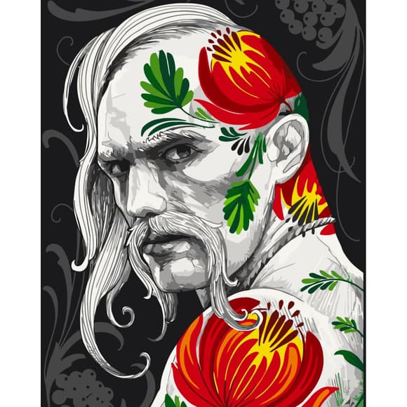 Картина за номерами "Козак. Арт" ©vyshnov__tattooart 10054-AC 40х50 см