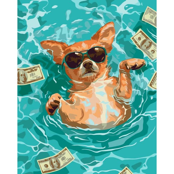 Картина за номерами "Кеш та релакс" ©arttem_illustration 11725-AC 40х50 см