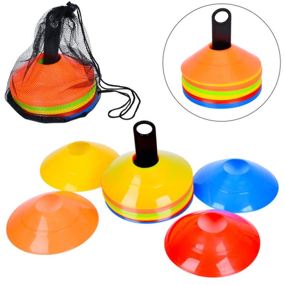 Набір фішок для розмітки MS 4168-1, 50 шт, 18 см, 5 кольорів