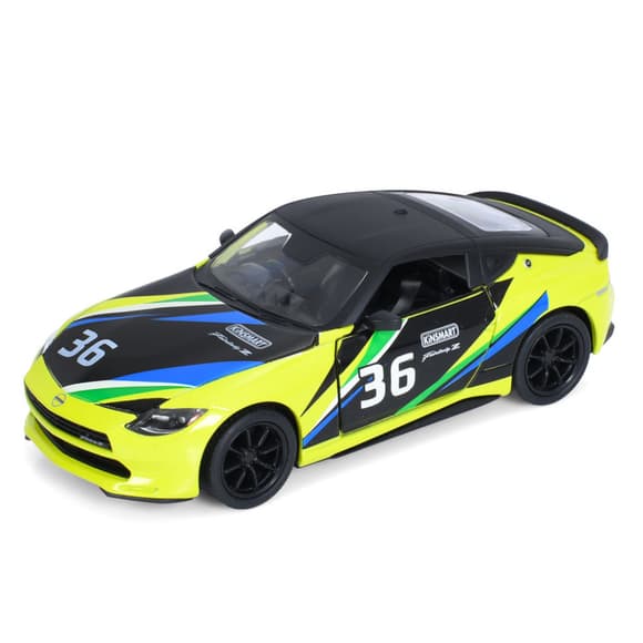 Машинка інерційна 2023 Nissan Fairlady Z KT5443WF(Yellow) 1:36, 12 см, відчиняються двері