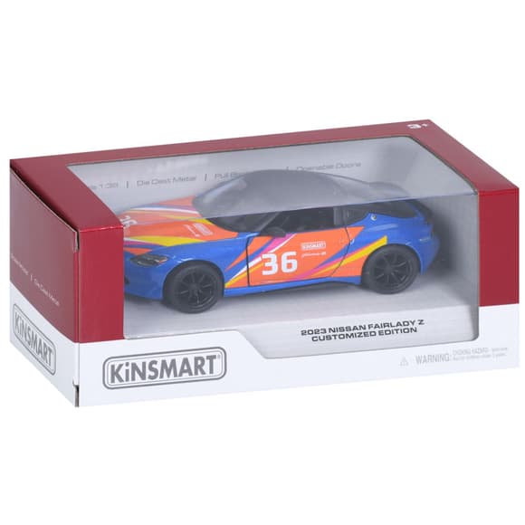 Машинка інерційна 2023 Nissan Fairlady Z KT5443WF(Blue) 1:36, 12 см, відчиняються двері