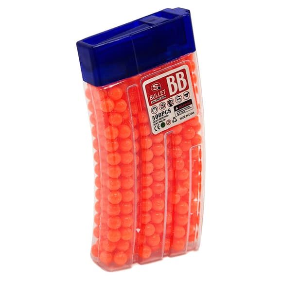 Кульки для дитячої зброї TD2023133(Orange) пластик 6 мм, 500 шт