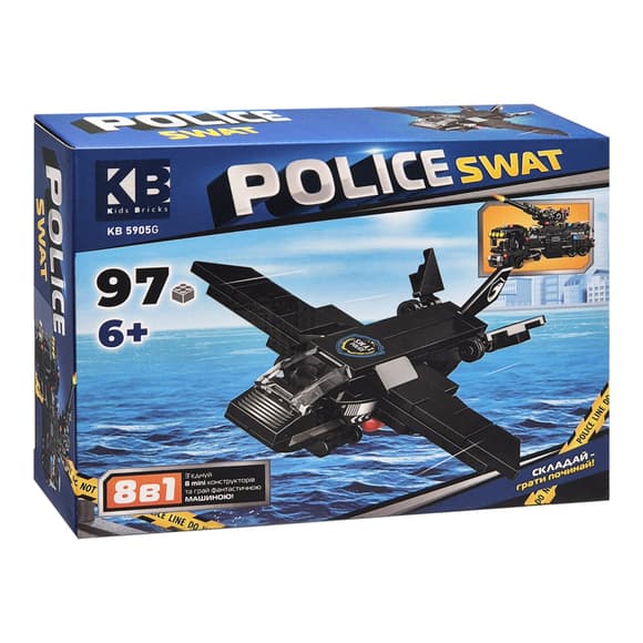 Дитячий конструктор Police SWAT KB 5905G пластик, 97 деталей