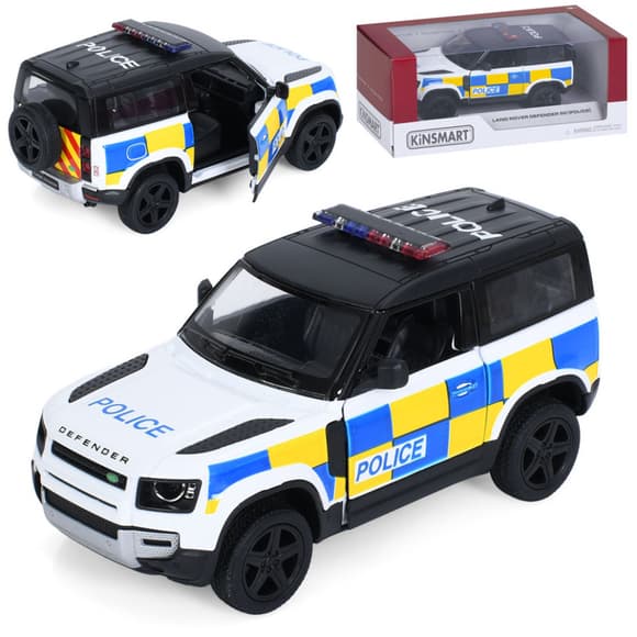 Машинка інерційна Джип Land Rover Defender 90 KT5428WP відчиняються двері, 1:36