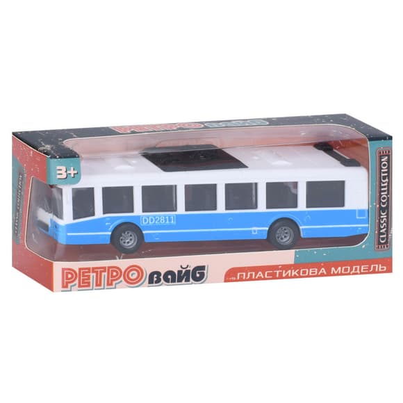 Іграшковий інерційний Автобус 6334(Blue) гумові колеса, 16 см