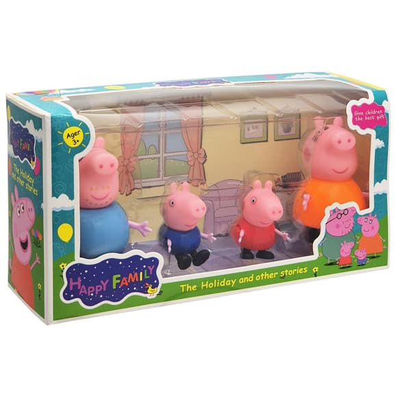 Ігровий набір фігурок Сім'я Свинки Пеппи YM 665-10 рухливі деталі