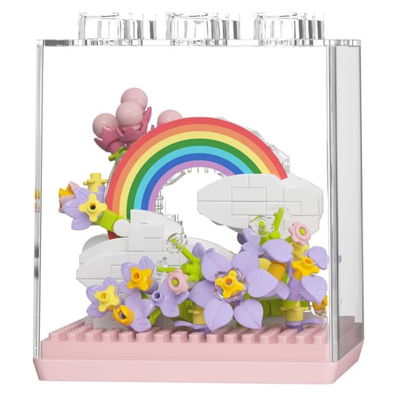 Дитячий Конструктор Flower Language 7346 у колбі, 340 деталей