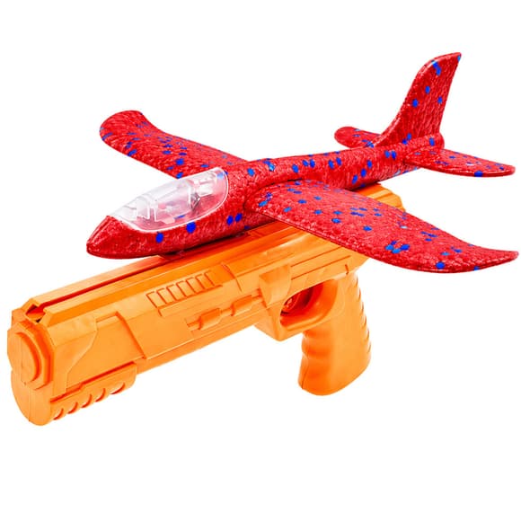 Игровой набор Самолетик на запуске TD202375(Red-Orange) 23 см, со светом