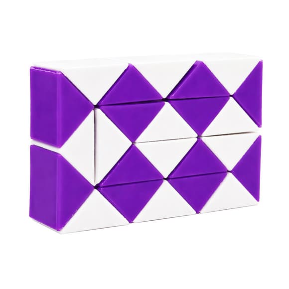 Головоломка Змійка Рубіка IGR67(Violet) маленька 3,5x5,5 см, двокольорова