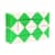 Головоломка Змійка Рубіка IGR67(Green) маленька 3,5x5,5 см, двокольорова