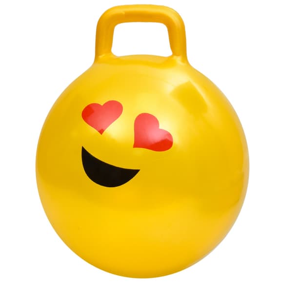 М'яч для фітнесу Смайл MS 4856(Yellow) 45 см, з ручкою, 300 г