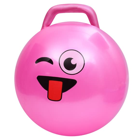 М'яч для фітнесу Смайл MS 4856(Pink) 45 см, з ручкою, 300 г