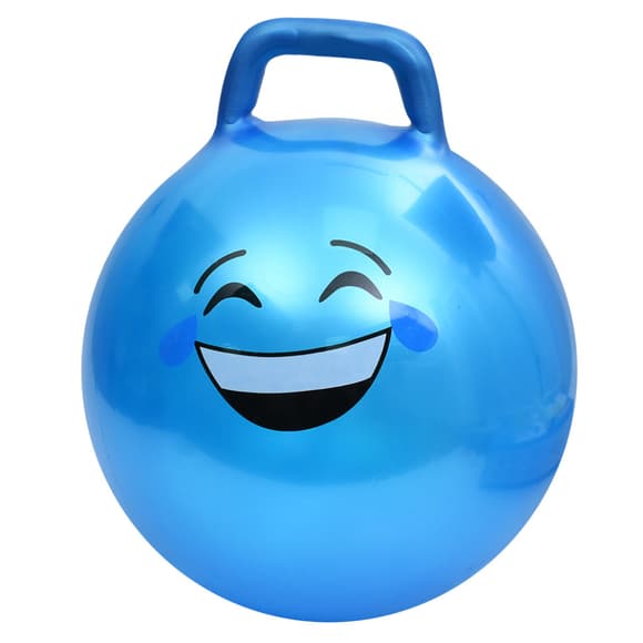 М'яч для фітнесу Смайл MS 4856(Blue) 45 см, з ручкою, 300 г