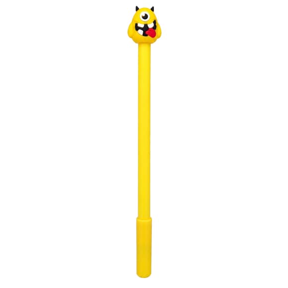 Дитяча гелева ручка "Horror" A082(Yellow) синій, 16,5 см