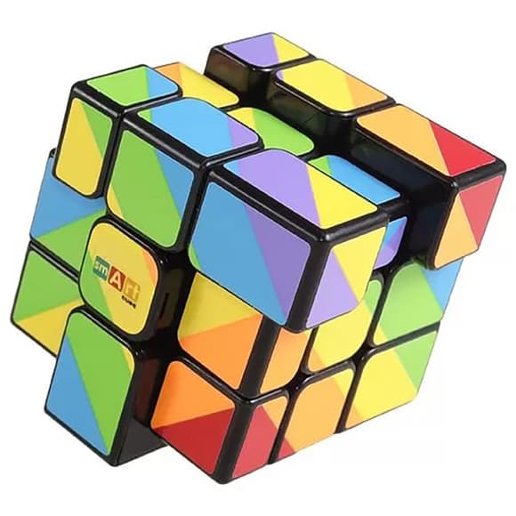 Головоломка Кубик Рубика Радужный 3х3 Черный Smart Cube SC361