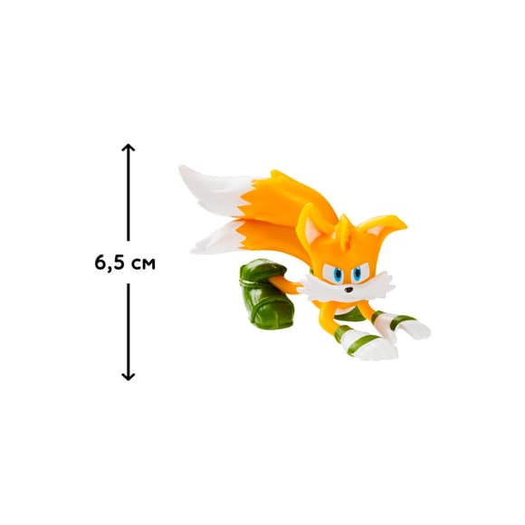Игровая фигурка Тэйлз готов к бою Sonic Prime SON2010B, 6,5 см