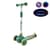 Детский самокат 3-х колесный SC817(Green) с музыкой и светом