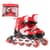 Роликовые коньки RL2503(Red) колеса PVC, размер L (38-41), со светом