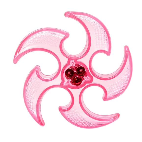 Летающий бумеранг SB2306(Pink) резина, со светом, 15 см, в пакете