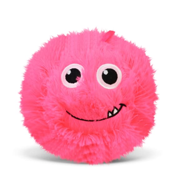 Игрушка-мяч "Смайл" SB2580(Pink) пушистый, диаметр 13 см