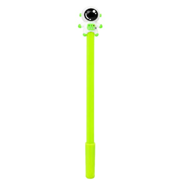 Ручка дитяча з іграшкою "Spaceman" A007(Green) гелева, синя