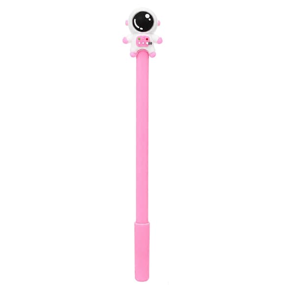 Ручка дитяча з іграшкою "Spaceman" A007(Pink) гелева, синя