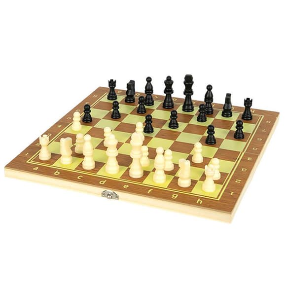Настольная игра "Шахматы, шашки и нарды 3 в 1" 623А с доской 35х35 см