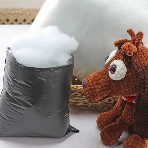 Наполнитель синтепух силиконизированный Candy Yarn CY07_1334_18911 Белый 500 г