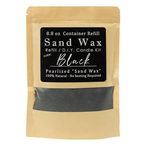 Гранулированный воск "Candle Sand" для насыпных свечей SH011-3, 260 г, черный