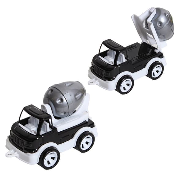 Детская бетономешалка "Mini Matik" 002/3BMS(Black) вращающийся барабан, 13,5 см