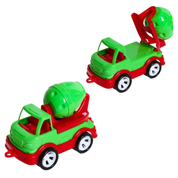 Детская бетономешалка "Mini Matik" 002/3BMS(Green) вращающийся барабан, 13,5 см