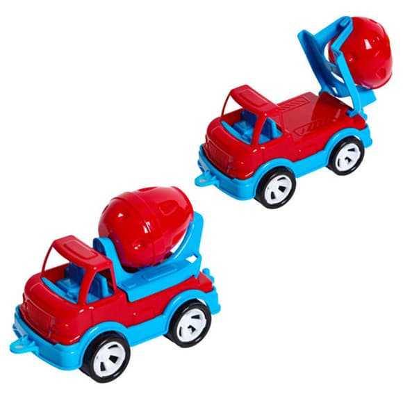 Детская бетономешалка "Mini Matik" 002/3BMS(Red) вращающийся барабан, 13,5 см