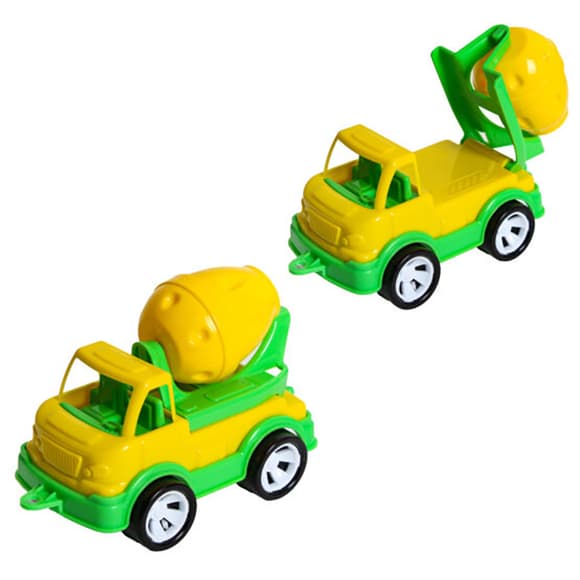 Детская бетономешалка "Mini Matik" 002/3BMS(Yellow) вращающийся барабан, 13,5 см