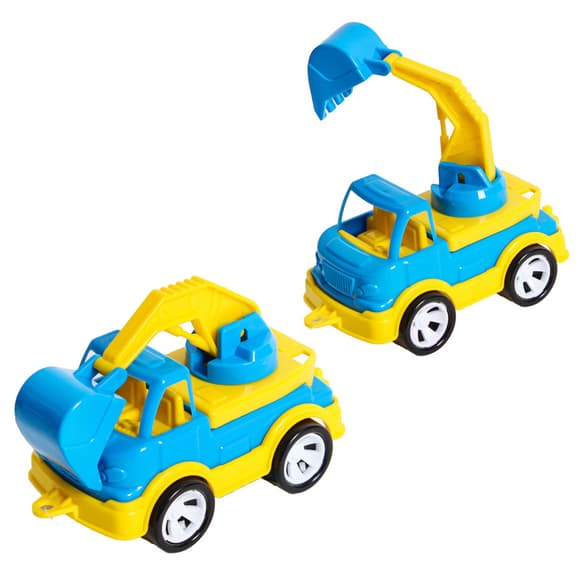 Детский экскаватор "Mini Matik" 002/4BMS(Blue) подвижная стрела, 13,5 см