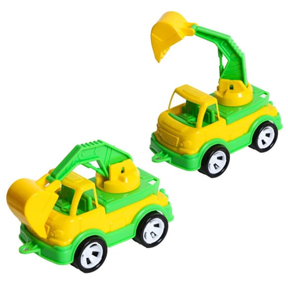 Детский экскаватор "Mini Matik" 002/4BMS(Yellow) подвижная стрела, 13,5 см