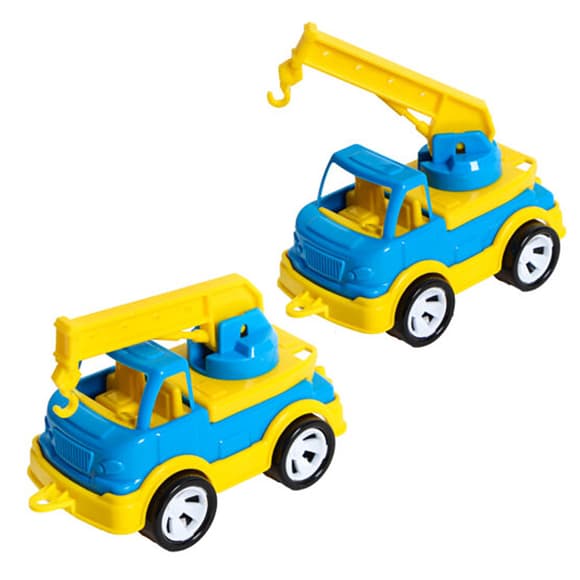 Детская игрушка кран "Mini Matik" 002/5BMS(Blue) подвижная стрела крана, 13,5 см