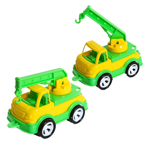 Детская игрушка кран "Mini Matik" 002/5BMS(Yellow) подвижная стрела крана, 13,5 см