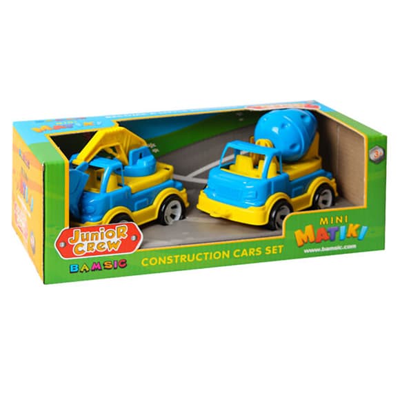 Игровой набор Бетономешалка и экскаватор "Mini Matiki" 002/14BMS(Blue) подвижные элементы
