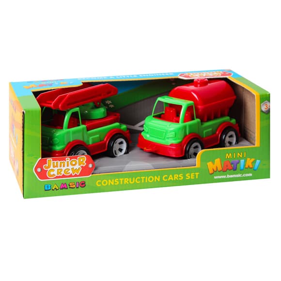 Игровой набор Пожарная машина и водовоз "Mini Matiki" 002/16BMS(Green) подвижные элементы