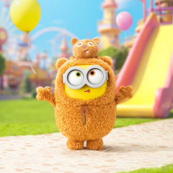 Коллекционная мягкая игрушка с кольцом Миньоны Pop Top 52Toys 25ZB301XHRTJ001 серии Bob & Tim