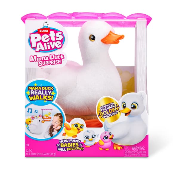 Интерактивный игровой набор "Мама Уточка" Pets & Robo Alive 9548, 4 яйца с сюрпризами в каждом