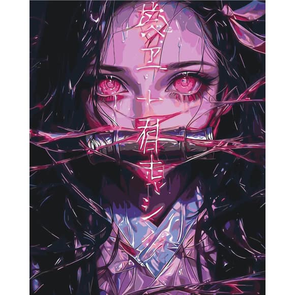 Картина по номерам "Незуко Камадо (рассекающий демонов клинок)" LW31519, 40х50 см