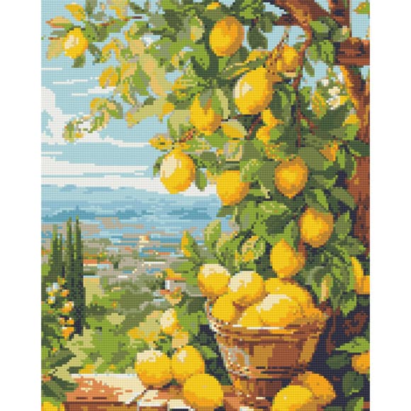 Алмазна мозаїка "Лимонне дерево" OD3490, 40х50 см