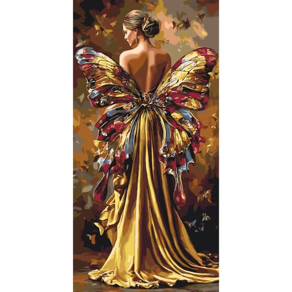 Картина за номерами "Тінь метелика" LW5201, 40х80 см